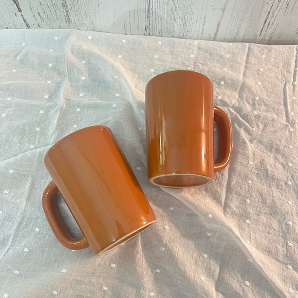 Anfora mugs 2008 rust color coffee tea cups - Picture 2 of 6
